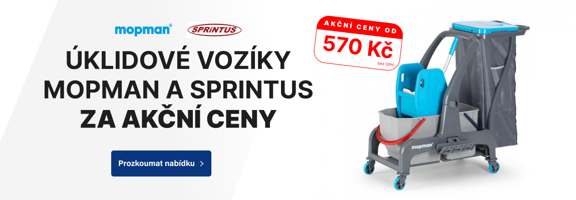Úklidové vozíky za akční ceny